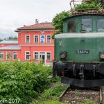 Bahnhof Murnau mit E69 04 am 05.06.2017