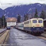 141 371 und 491 001 in Oberammergau am 24.01.1993