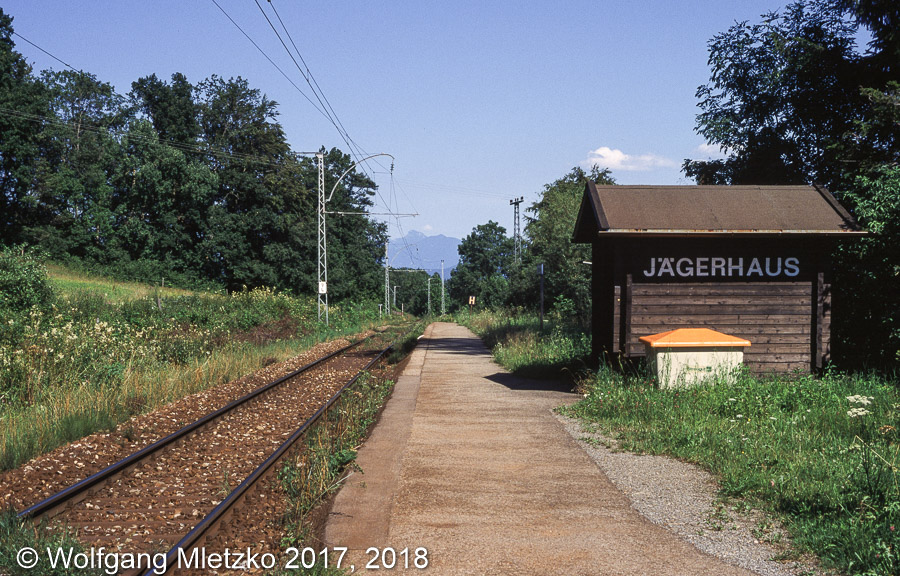 Haltestelle Jägerhaus am 26.07.1999
